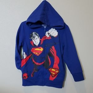Boys Superman Jacket/Hoody SZ 4